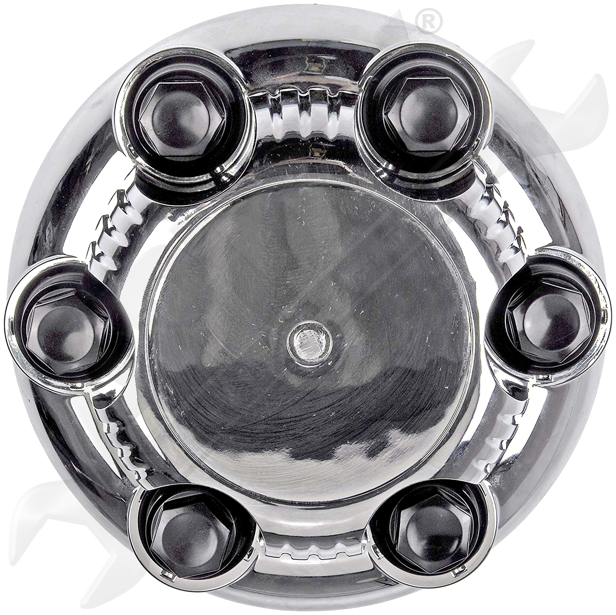 APDTY, APDTY 010112 Chrome Wheel Center Hub Cap w/Two End Caps